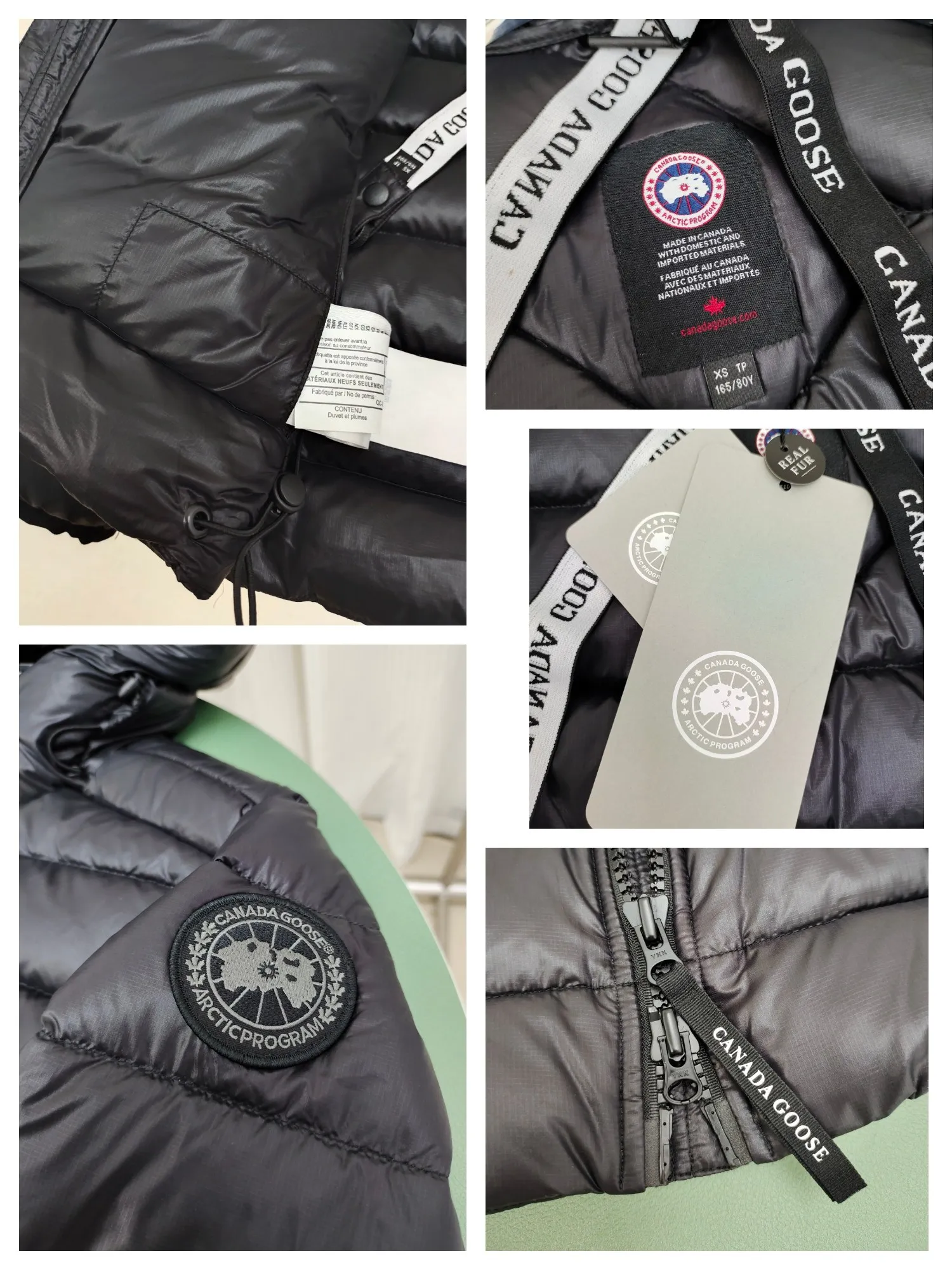 P860 ————2227MB model (high version) Canada goose Canada Goose Crofton hooded light down jacket, this is a down jacket suitable for late autumn and early winter: on cold and rainy mornings, it can be used as a layer of warmth inside the rainproof jacket, and can be worn alone in the late autumn and early winter with a little bit of coolness. Filled with white duck down. The Crofton Hooded Jacket is a versatile, lightweight and versatile piece that even packs itself in for easy transport. The inner layer has removable elastic straps, making the jacket easy to carry on the shoulder and hands-free. 2 zippered hand pockets with fleece fabric on the knuckle side for softness and warmth. Color: black with black label, black with red label, ocean blue, superoxide blue, silver birch red label, silver birch black label Size: XS-2XL